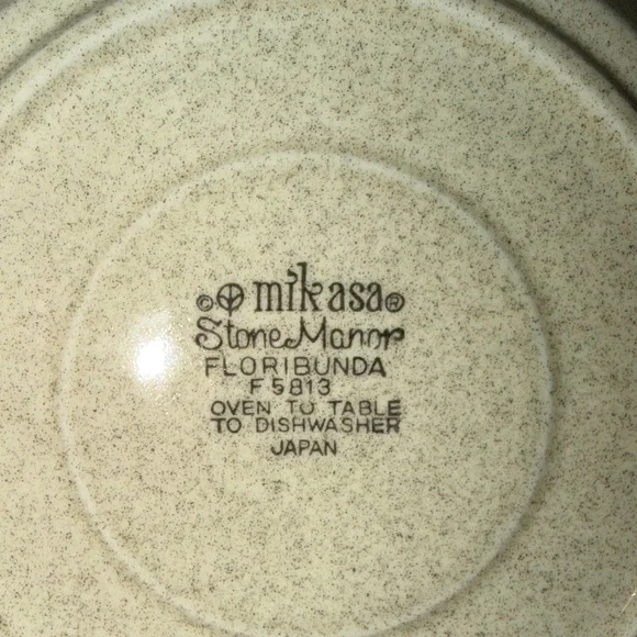 Vintage Mikasa Japan Floral Stoneware Cup and Saucer Set - Picture 3 of 5